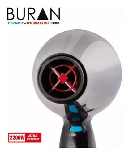 Secador Ceriotti Buran Tourmaline 3800 - 2200w Negro-8