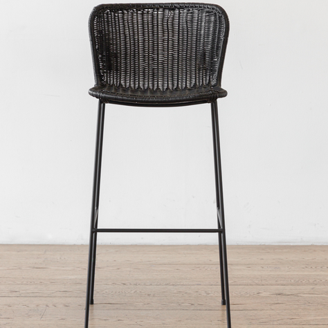 Taburete Golfet Negro Alto-1