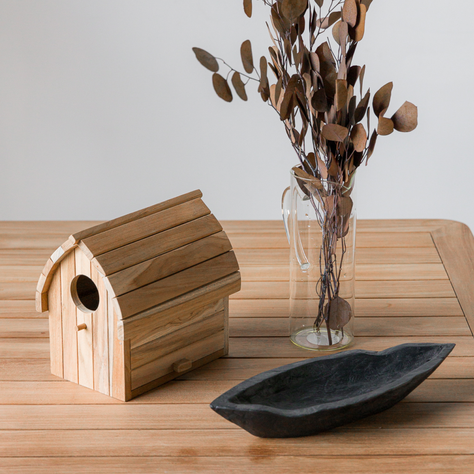 Casita De Pajaros Teak-3