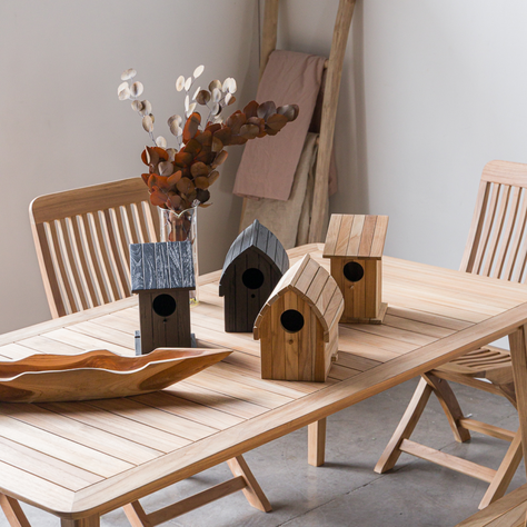 Casita De Pajaros Teak Negro-3