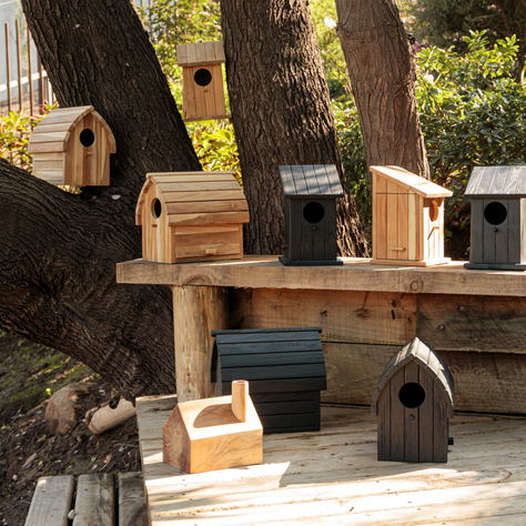 Casita De Pajaros Teak Negro-7