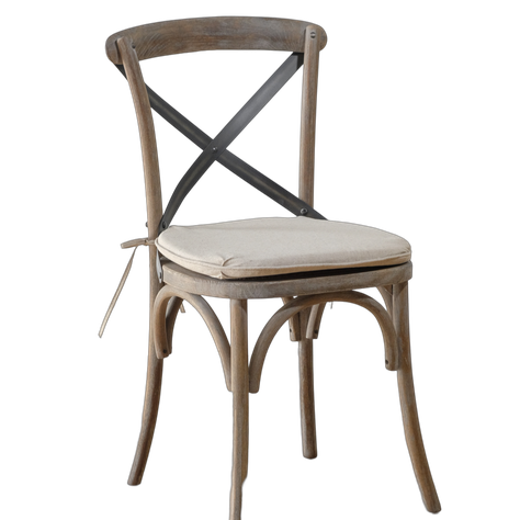 Silla Veracruz Cruceta Negra Con Cojin-0