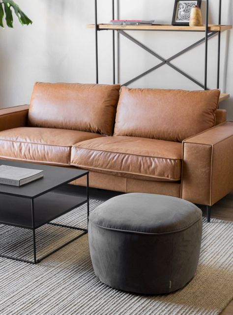 Pouf Lazario Velvet Gris Oscuro-0