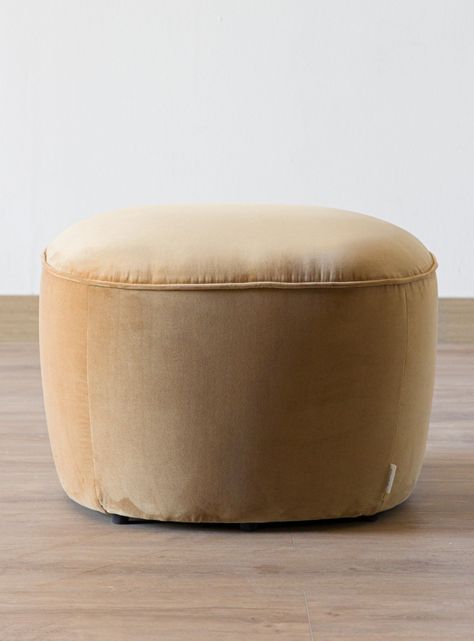Pouf Lazario Velvet Pardo-1