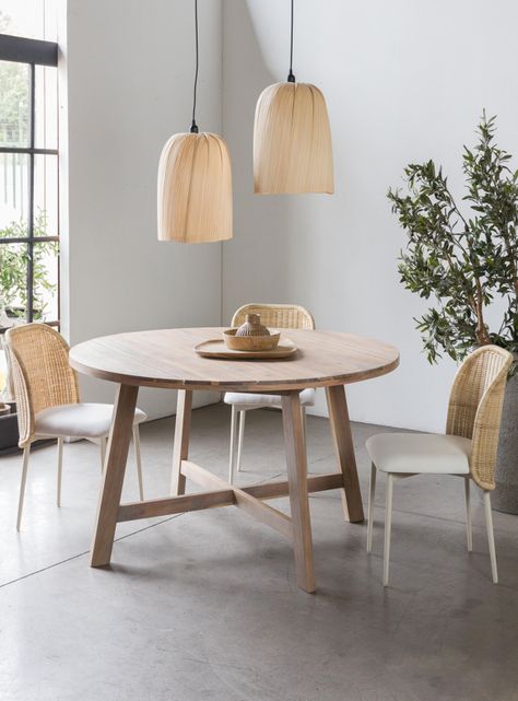 Mesa De Comedor Atilo Natural Ch Redonda 140-0
