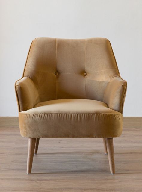 Poltrona Alfaro Velvet Pardo-3