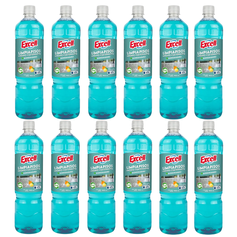 Pack 12 Limpiapisos Excell 900 ml Coleccion Completa-0