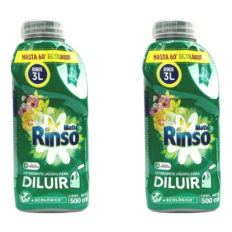 Detergente Líquido Rinso 2 Unidades De 500ml-0