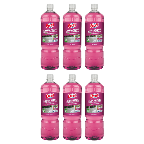 Pack 6 Limpiapisos Excell 900 ml Coleccion Completa-0