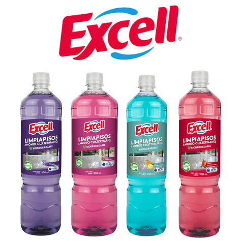 Pack 6 Limpiapisos Excell 900 ml Coleccion Completa-2