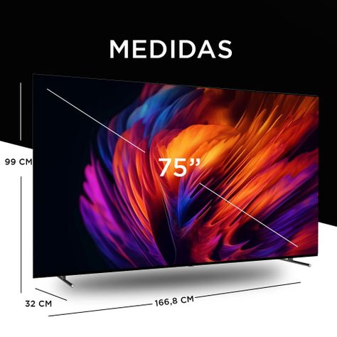 Smart TV Caixun LED 75" UHD 4K Google TV C75VHUG-2