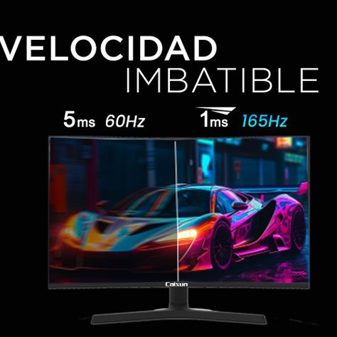 Monitor Gamer Curvo Caixun 32" QHD VA 1500R 165Hz HDMI DP USB 1ms C32C3Q-5