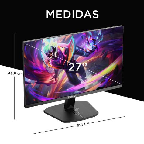 Monitor Gamer Plano Caixun 27" FHD IPS 165Hz sRGB120% HDMI DP C27F4F-3