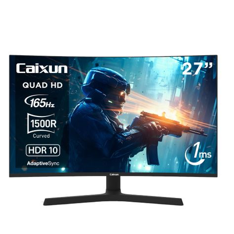 Monitor Gamer Curvo Caixun 27" QHD VA 1500R 165Hz HDMI DP Tipo C 1ms C27C2Q-0