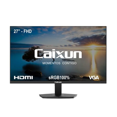 Monitor Oficina Caixun 27" FHD VA 100Hz sRGB110% Negro C27F2F-0