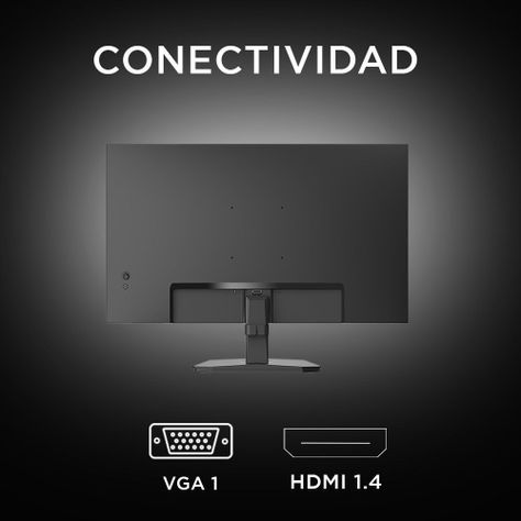 Monitor Oficina Caixun 27" FHD VA 100Hz sRGB110% Negro C27F2F-1