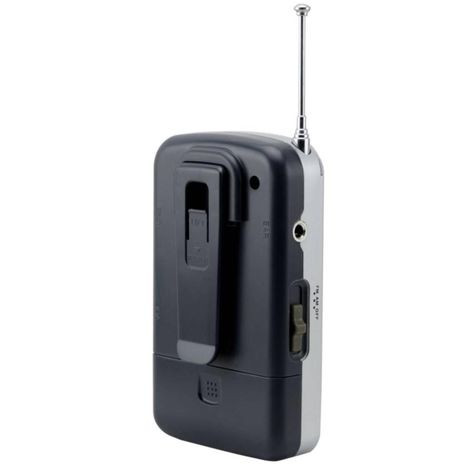 Radio De Bolsillo Retro AM FM Gris IC-X15-2