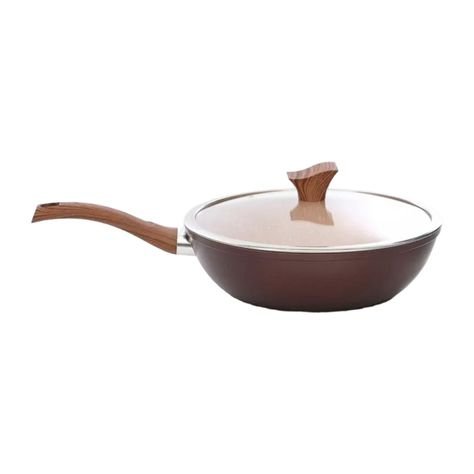 Olla Cacerola Marmoleada 24cm 5800ml Antiadherente-0