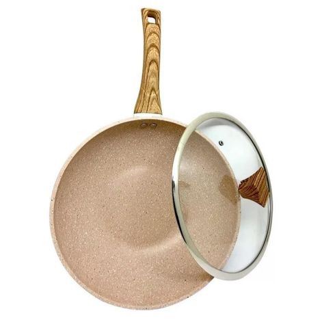 Olla Cacerola Marmoleada 24cm 5800ml Antiadherente-1