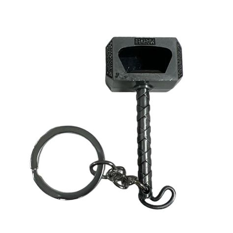 Llavero Metalico Premium Martillo De Thor Mjolnir Con Destapador-0