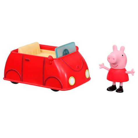 Juguete Automovil Familiar De Peppa Pig Rojo-0