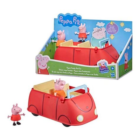 Juguete Automovil Familiar De Peppa Pig Rojo-1
