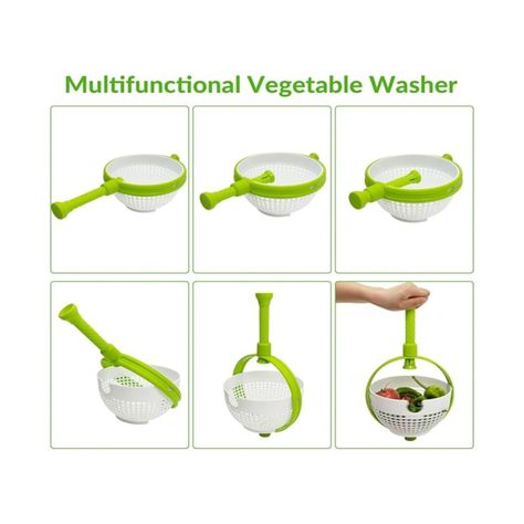 Secador Escurridor Spinner Vegetales Alimentos Cocina-1