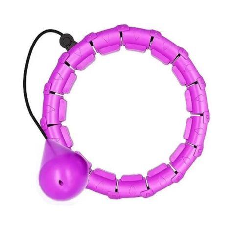 Aro Hula Hoop Con Peso Ajustable Fitness Abdominal-0