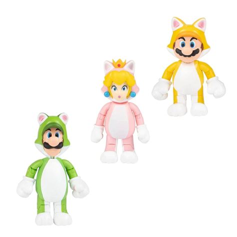 Juguete Pack 3 Figuras De Accion Super Mario World Infantil-2