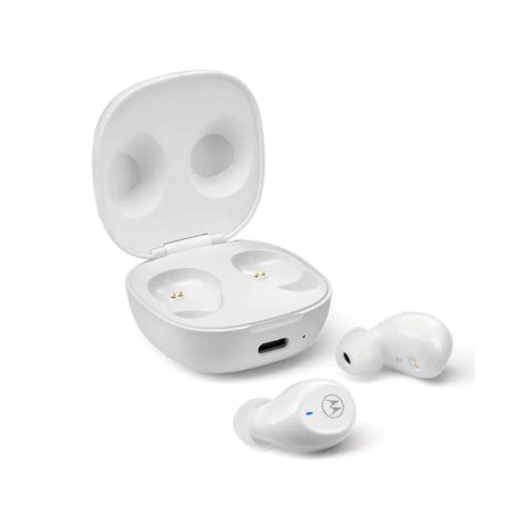 Audifonos Bluetooth TWS Recargables Blanco Motobuds 105-2