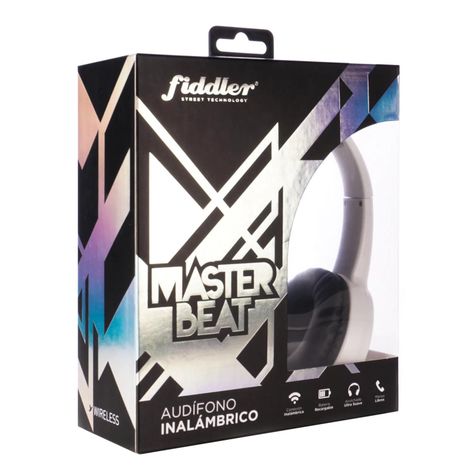 Audifonos Bluetooth Over Ear Blanco Master Beat-3