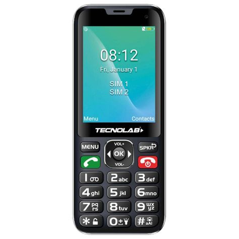 Telefono Senior Adulto Mayor 4G Negro Doble SIM Card TL487-0