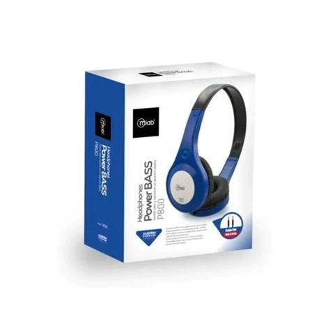Audifonos HeadBand Jack 3.5mm Azul P800-2