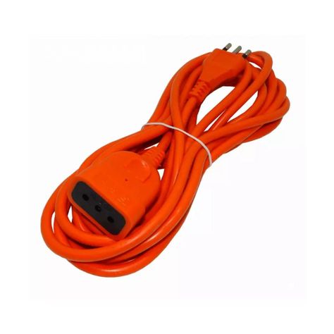 Alargador Extension De Corriente 5Mts 10A Naranja-1