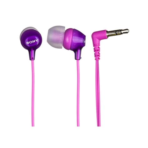 Audifonos In Ear Jack 3.5mm Morado MDREX15P-1