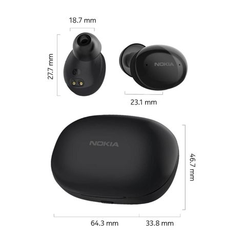 Audifonos Bluetooth TWS InEar Negro Comfort 411-3