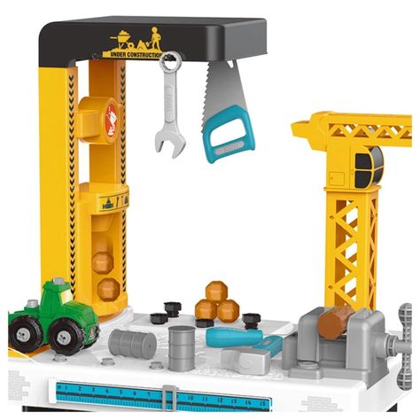 Juguete Set Mesa De Herramientas 54 Piezas Amarillo 82Cm-3