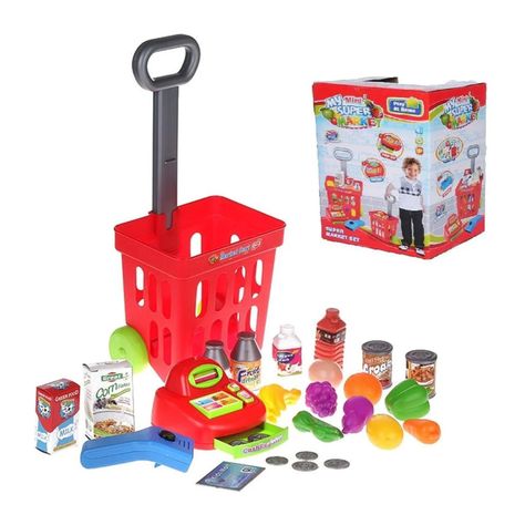 Juguete Set Supermercado 27 Piezas Con Luz Y Sonido Infantil-1
