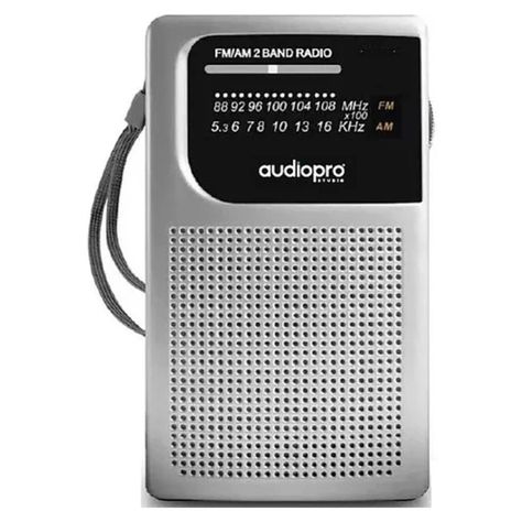 Radio De Bolsillo Portatil AM FM Gris AP02079-0