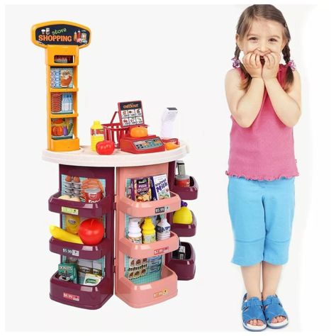 Juguete Set Supermercado Con 44 Piezas Sonidos Infantil-4