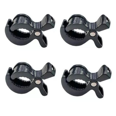 Pack 4 Pinzas Para Coche Sujeta Todo Negro-0
