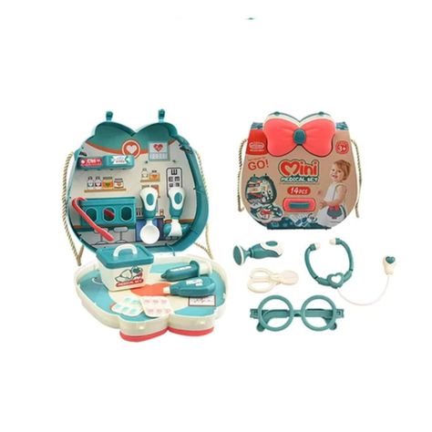 Kit Bolso Mini Médico Infantil Aprendizaje 15 Piezas-1
