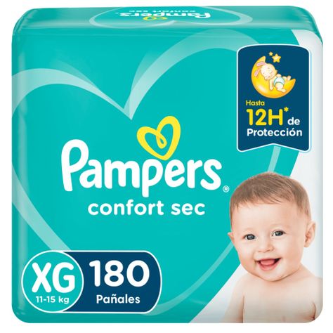 Pañales Pampers Confort Sec Talla XG 180 Un-0
