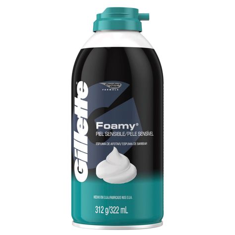 3 Espuma de Afeitar Gillette Foamy Sensitive 312g-1