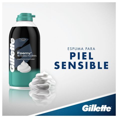 3 Espuma de Afeitar Gillette Foamy Sensitive 312g-2
