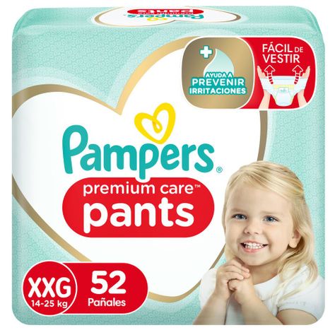 Pañales Pampers Premium Care Pants XXG 52 Unidades-0