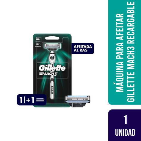 Maquina Para Afeitar Gillette Mach3 Recargable 1 Unidad-0