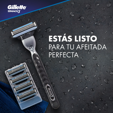 Maquina Para Afeitar Gillette Mach3 Recargable 1 Unidad-3