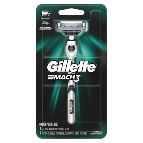 Maquina Para Afeitar Gillette Mach3 Recargable 1 Unidad-5