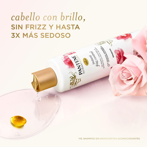 3 Shampoo Pantene NBlends Colageno Pantenol Rosa 270ml-3